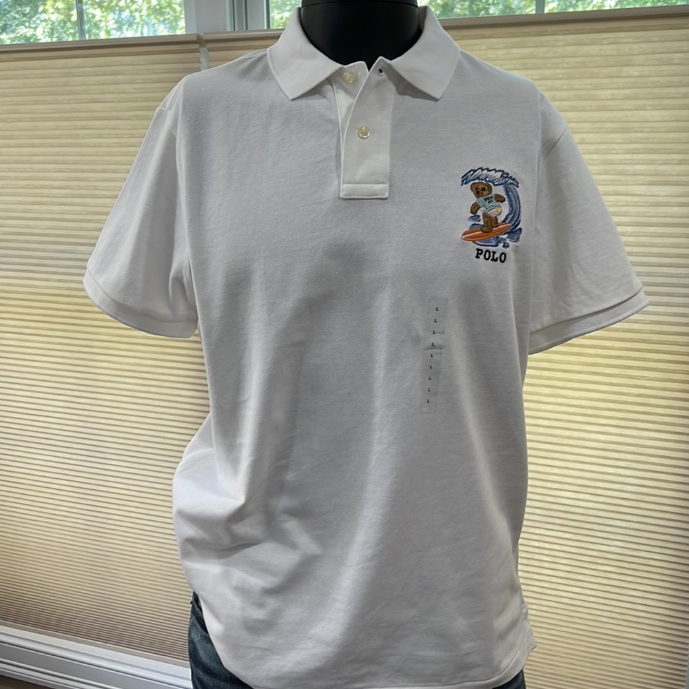 Polo Ralph Lauren 1992 surfer surfing bear polo